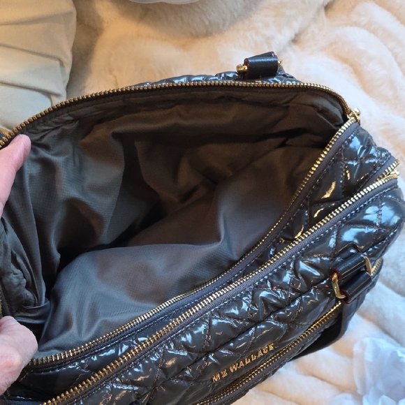 MZ Wallace DARK GREY Lacquer Bag. Ex Condition - Picture 7 of 8